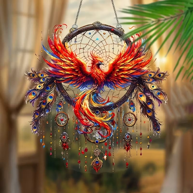 🌅🔥Rising Light Phoenix Suncatcher Ornament